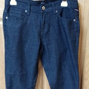 Forever 21 Denim Skinny Leg Black Jeans Size 26 Stretch 31” Inseam